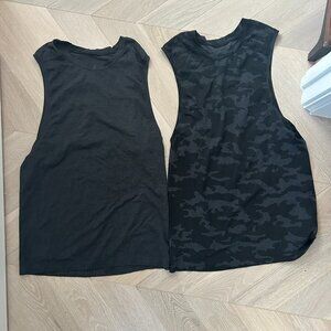 Two Lululemon XS mens tank tops